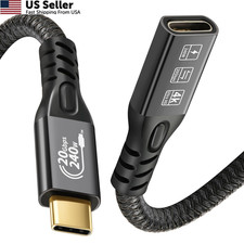 20Gbps USB C 3.2 Extension Cable, USBC 20G 240W-0.25M, Black