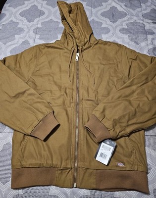 Dickies Rigid Duck Hooded Jacket, Dickies TJ718 BD , NWT, Brown Duck