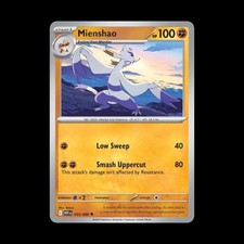 Mienshao 053/86 WHT White Flare Pokemon Card NM