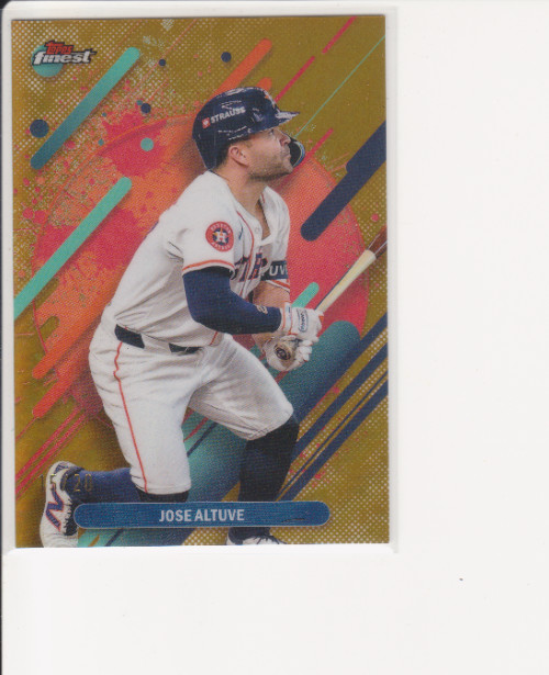 2025 Topps Finest Jose Altuve #233 Rare Gold Refractor 15/20 Astros