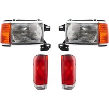 Headlight Kit For 1987-89 Ford F-150 F-250 F-350 Bronco Left And Right Side Set