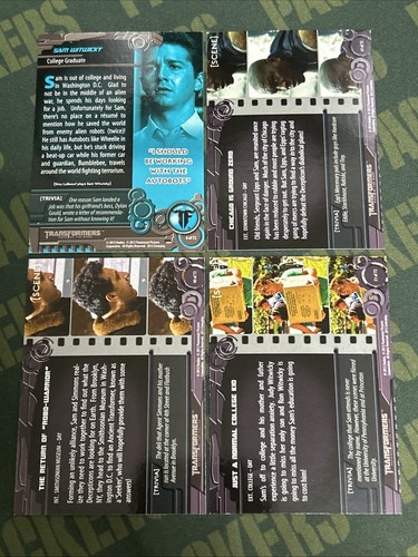 Transformers 2013 - Optimum Collection 4 cartas - Sam Witwicky - Shia LaBeouf - Imagen 6 de 10