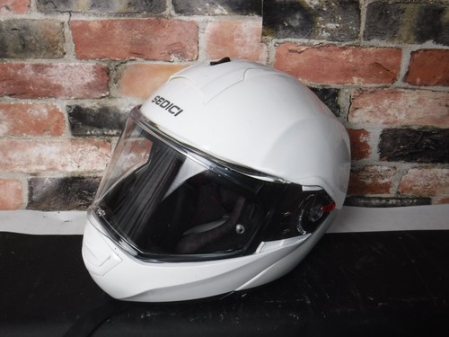 SEDICI SISTEMA II WHITE MOTORCYCLE HELMET SIZE XL L@@K - Picture 9 of 9