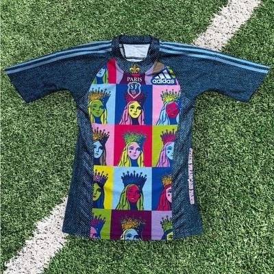 Maillot de rugby Stade Français 2008/2009 Andy Warhol Extérieur Paris Homme P... - Photo 1/4
