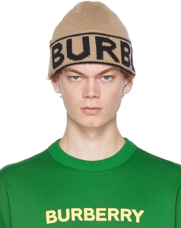Burberry Unisex Brown Beanie Hat – Stylish Winter Knit Cap - Image 4 of 4
