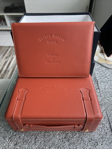 Frank Muller Casablanca Genuine Watch Case with Certificate Holder Brown Leather