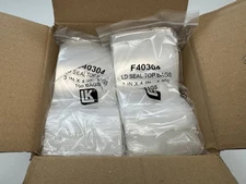 LD Reclosable Poly Bag Zipper Seal 4" X 3" 4 Mil Clear 1000 Count Pack