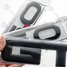 3X Set Side FOR GT 5.0 Rear DeckLid Emblems Badge 3D Replacement Matte Black Red