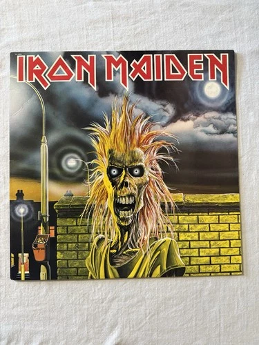 Iron Maiden Self Title Debut Album Vinyl LP Original 1980 ST 12094 Rare Vintage