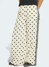 NWT adidas Originals Satin Polka Dot Wide Leg Pants Women AsiaFit KV1168