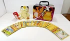 Pokemon Collection Lot - 100+ Cards 2015-2022, VTG Meowth Plush, & Lunchbox Tin