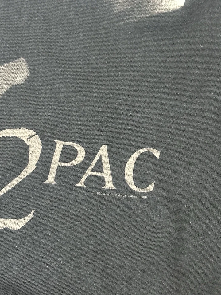 Camiseta Tupac Shakur Memorial Años 90 XLarge 2Pac Rap Camiseta Hip Hop 1999 Winterland Foto 4 de 4