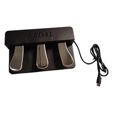 3 Pedal Triple Pedal Unit for Electric Pianos Keyboards MIDI Controllers