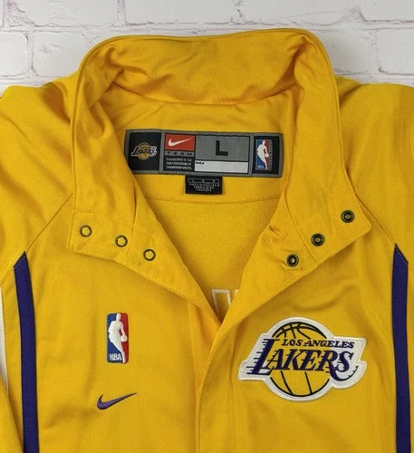 VTG Los Angeles Lakers 90s - Y2K Authentic Nike Team Warm Up Jacket Large Kobe image 6