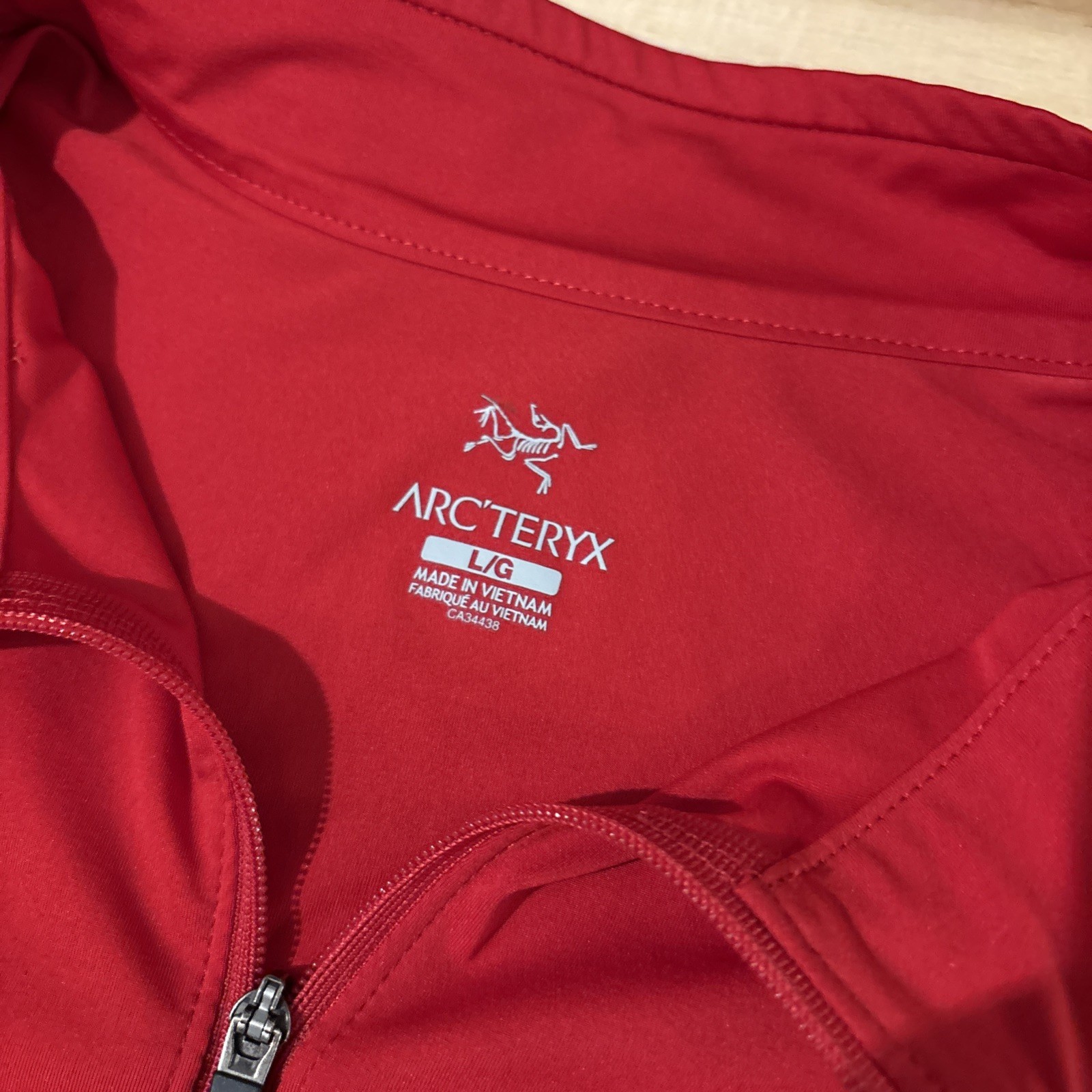 Arc'teryx Maglione Uomo 1 4 Zip Pile Ether Grande Rosso