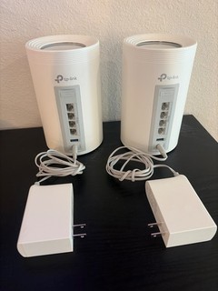 (Paquete de 2) Router WiFi 7 Mesh WiFi TP Link Deco BE11000 (4x puertos Ethernet de 2 5 GB)
