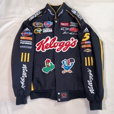 JH Design Group Kelloggs Racing Black NASCAR Jacket Size L
