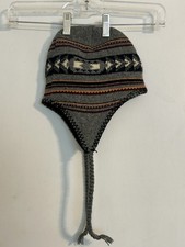 Boys Kids Winter Snow Ski Chullo Toboggan Hat Cap Ear Flaps Wool