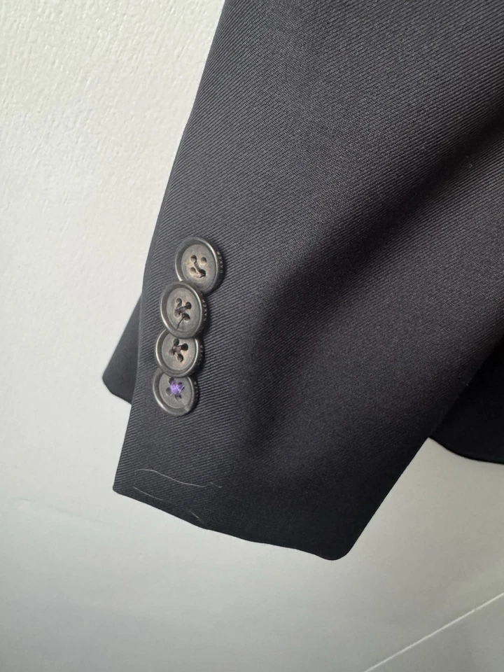 TED BAKER Endurance Men’s Judd Black Blazer Jacket Size 46 XL 100% Wool - Image 4 of 4