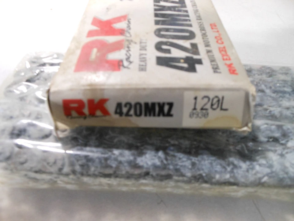 Cadena de carreras de motocross premium 120L NOS RK 420MXZ Foto 2 de 4