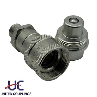 UNITED COUPLINGS 1/4" High Pressure Hydraulic Coupler Ball Type | 10k PSI | Replace Enerpac A-630