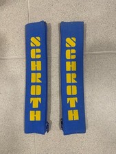 2x Schroth Gurtpolster 2 Zoll Gurtschoner blau Flock