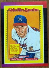 ungraded Warren Spahn #588 1989 Donruss baseball card