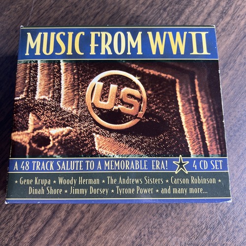 MUSIC FROM WWll The Original Artists: 48 Track Salute 4 CD Box Set - Picture 1 of 3