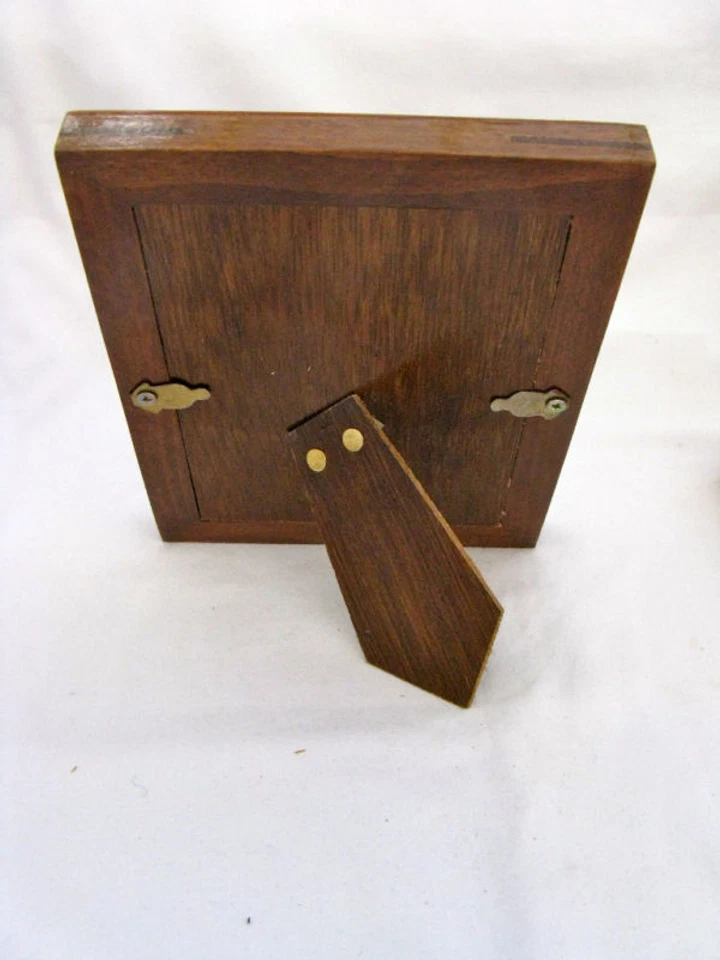 Egyptian Wood Inlaid Handmade Paua Shell Picture Frame 8.75" X 7" #245 WOW!!! - Image 3 of 4