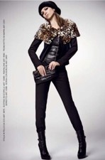 DENNY ROSE COPRISPALLE stola giacchino con maniche art. 9875 tg. unica pelliccia