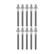 10 Drum Tension Rods 2" 52mm Chrome with Washers Diameter 7/32" Drum Part