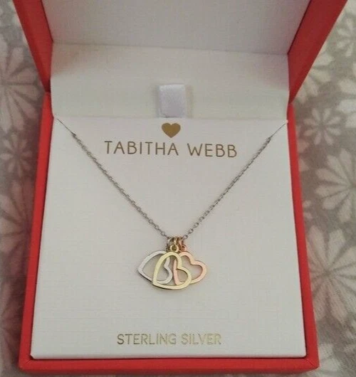 Tabitha webb necklace 3 hearts deals