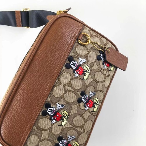 Disney X COACH Graham Crossbody In Signature Jacquard With Mickey Mouse Print - Picture 7 of 11