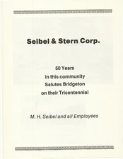 1986 Seibel & Stern Corp. Advertisement Bridgeton, New Jersey