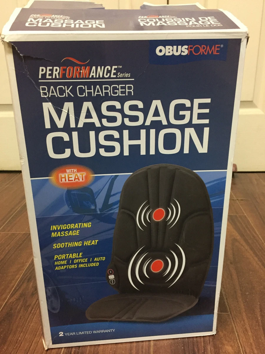 ObusForme Massage and Heat Home Office Auto Seat Cushion