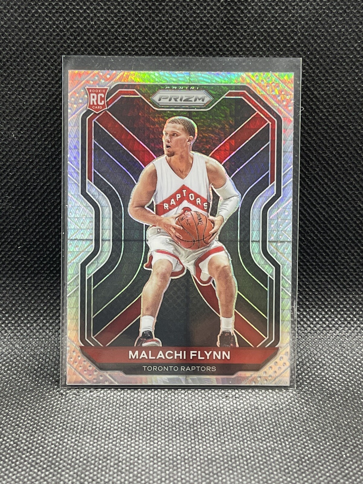 2020-21 NBA Panini Prizm Malachi Flynn ROOKIE RC Hyper Silver #287 RAPTORS