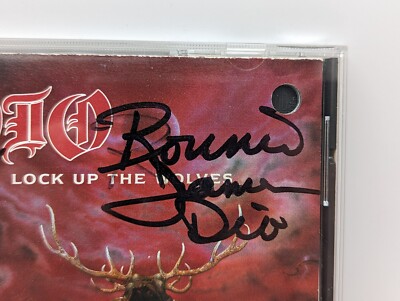 DIO Lock Up the Wolves CD Signed By RONNIE JAMES And ROWAN