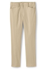 WOMENS SIZE 18 LANDS END MID RISE CHINO STRAIGHT LEG COLOR ICED COFFEE NWT