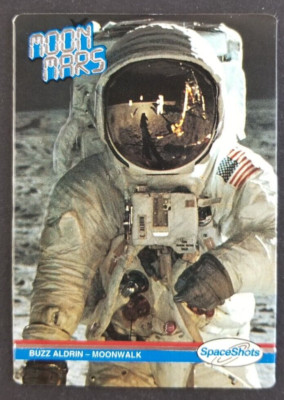 Buzz Aldrin 1991 Moonwalk Space Embossed Card #7 (NM)