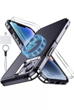Magnetic for iPhone 14 Case  iPhone 13 Case with 2 Pcs Glass Screen