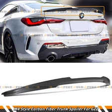 FOR 21-26 BMW G22 4 SERIES 430i G82 M4 CARBON FIBER TRUNK SPOILER WING-M4 STYLE