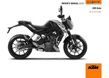 KTM Owners Manual Book Guide 2020 200 Duke For Countries EU / BR / CO / AR & PH