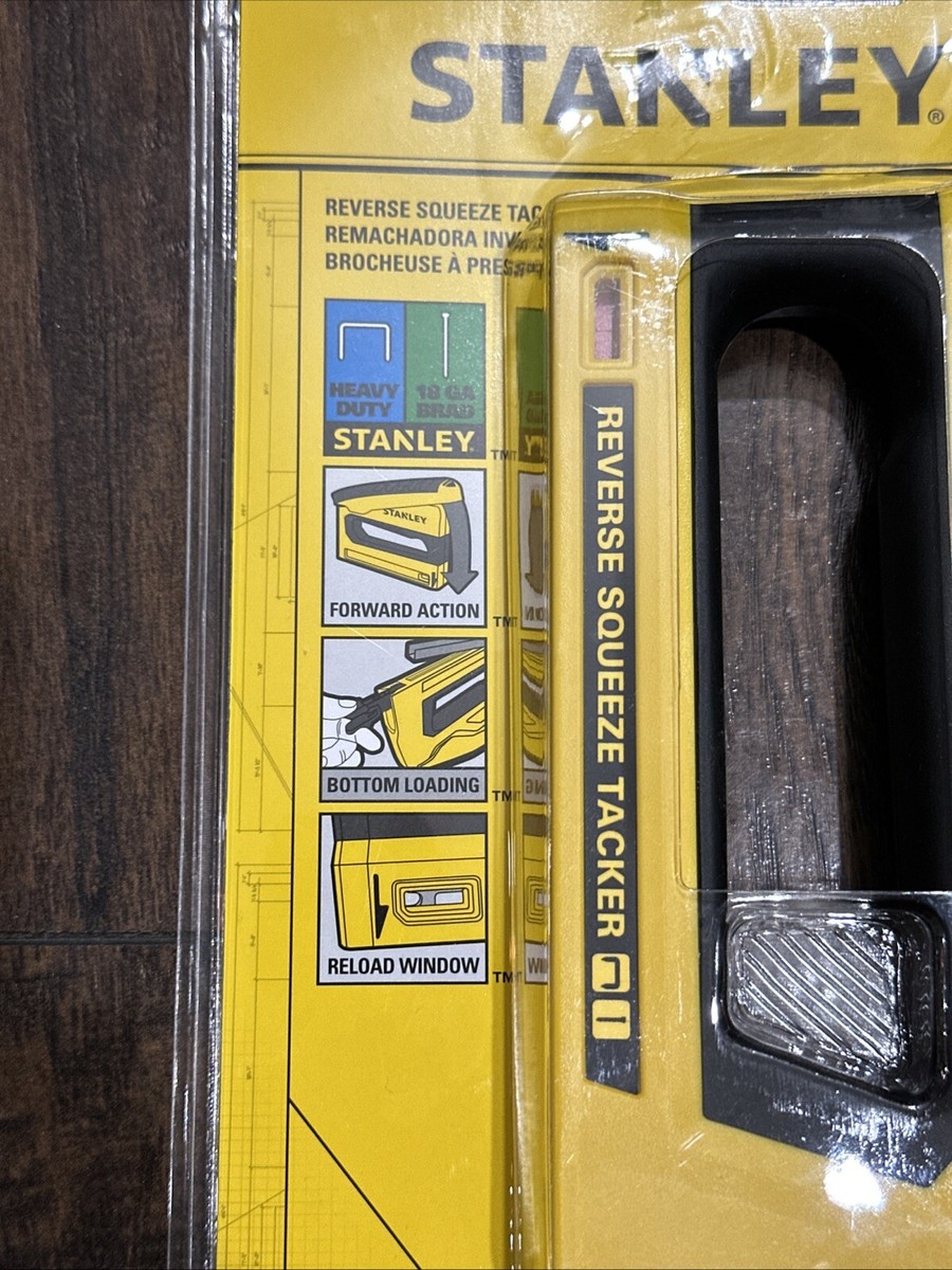 Stanley Reverse Squeeze Tacker Staple Gun New STHT82551 | eBay
