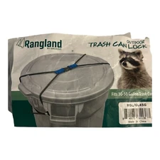 Outdoor TRASH CAN LOCK for Animals - Heavy Duty Bungee Cord Garbage Lid Strap