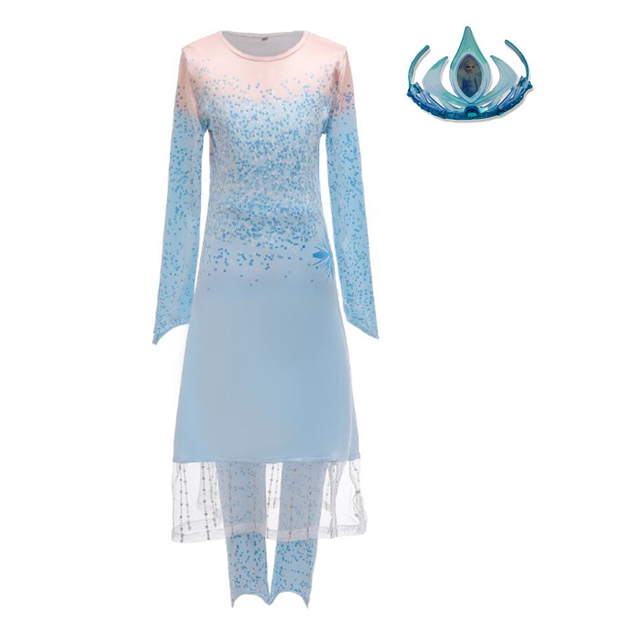 カ*オ様 エルサ　ジレ Elsa White Dress Frozen 2 Elsa White Cosplay Costume – CoserZ
