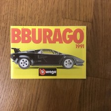 BBurago Burago 1991 Pocket Catalogue