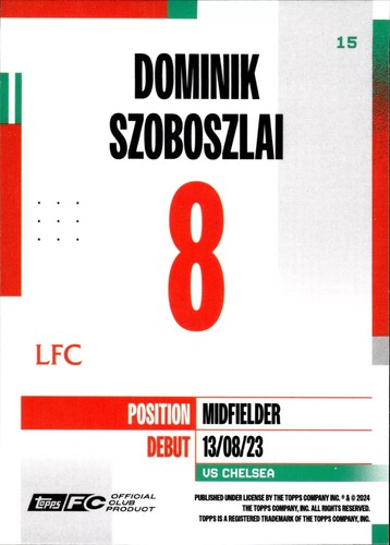 Topps Liverpool FC Team Set 2024/25 Base Anfield Beat Anfield Stars Baller Cards - Picture 47 of 114