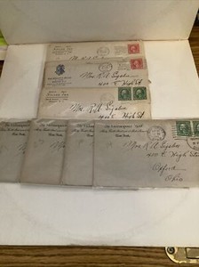 7 Item Letters Ray Sigsbee 1915 Vanderbilt Hotel/NY, Nassau Inn/Trenton House NJ