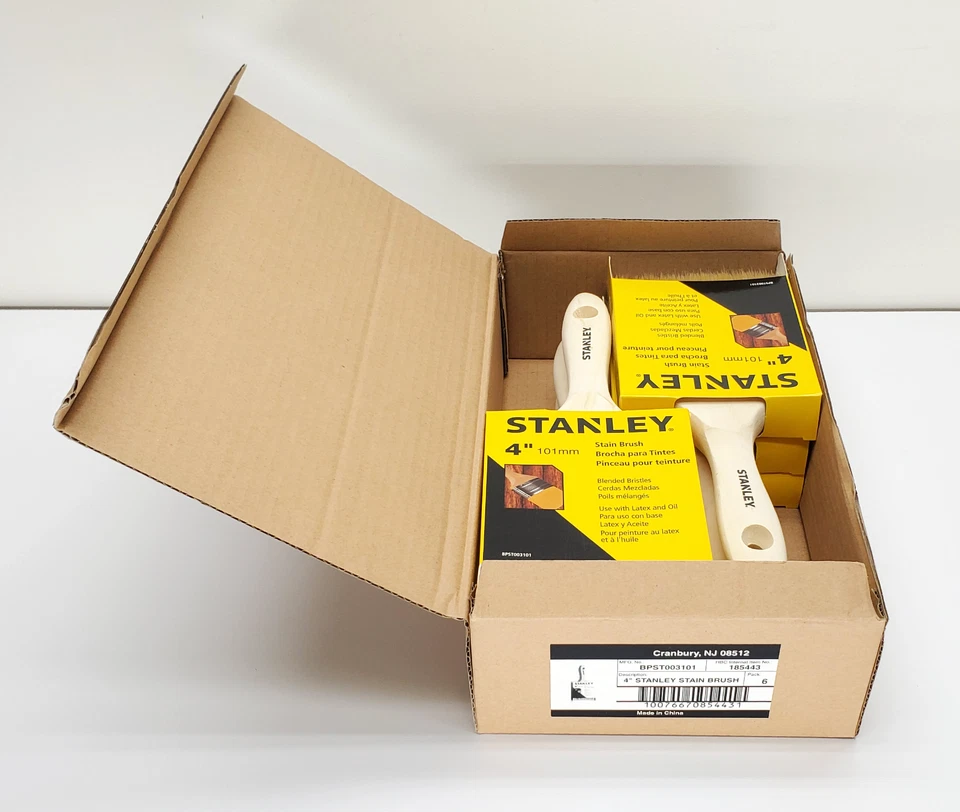 Stanley - Pincel para manchas/pinturas de 4" - Lote de 6 - Nuevo - BPST003101 Foto 2 de 3