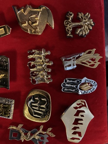 Lot Of Brooches Judaica - Picture 2 of 12